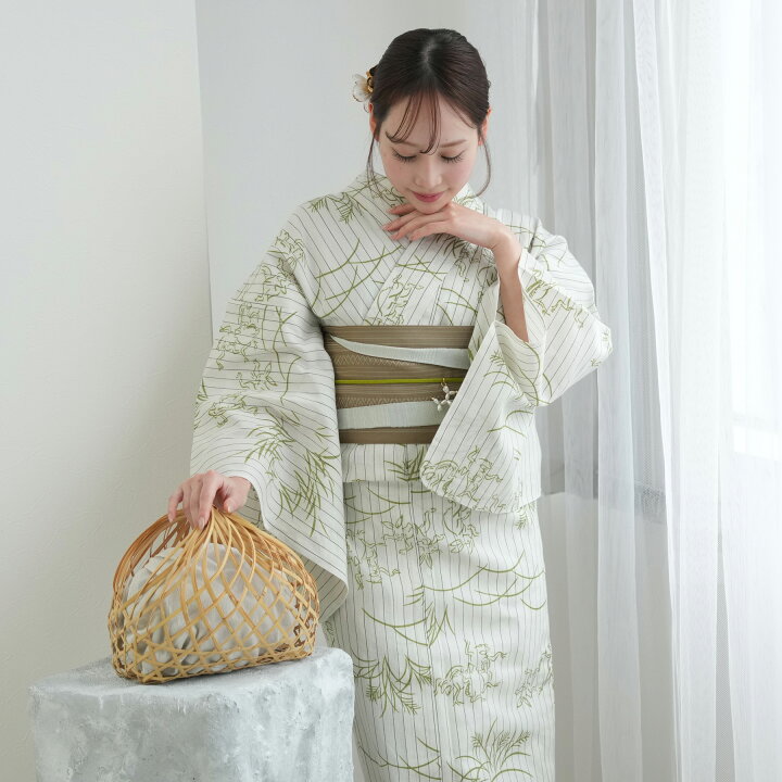 楽天市場】【utatane×注染工房 日本製小幅生地使用 浴衣3点セット 等間 