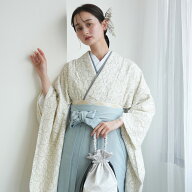 【リサイクル着物セット】2尺袖着物 袴 2点セット utatane 袴91-99cm（身長153-170cm） 袴セット 卒業式 …