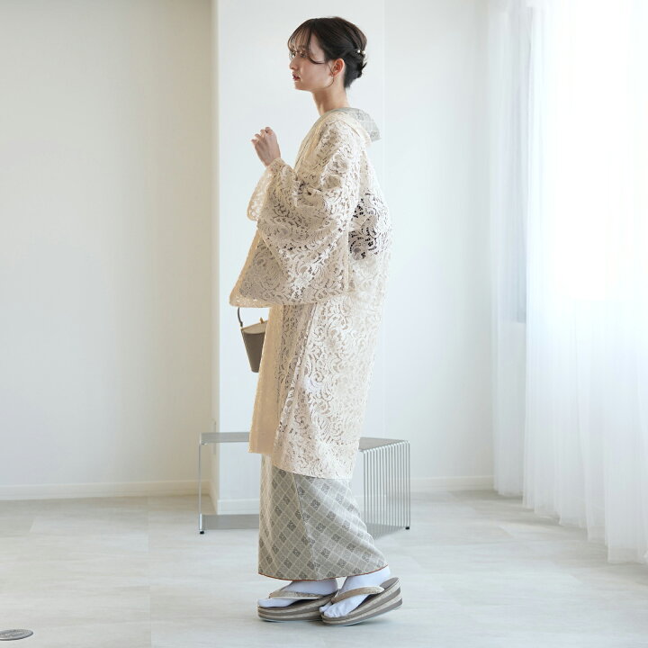 楽天市場】【ニコアンティーク レース羽織 大正ロマン 日本製レース  