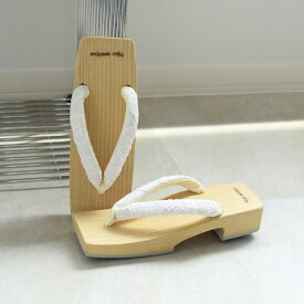 【ニコアンティーク 高級桐下駄 レース鼻緒 SSサイズ 約22〜23.5cm 角型右近 白木】国産 日本製 げた 単品 徳島の下駄職人さんと滋賀の鼻緒職人さんの手仕事 浴衣はもちろん、足袋を履いて着物にも ひとつひとつ表情が異なるあなただけの1点物