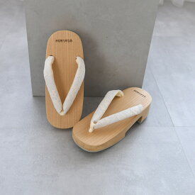 【utatane 高級桐下駄 レース鼻緒 SSサイズ 約22〜23.5cm 高右近 白木】国産 日本製 げた 単品 徳島の下駄職人さんと滋賀の鼻緒職人さんの手仕事 浴衣はもちろん、足袋を履いて着物にも ひとつひとつ表情が異なるあなただけの1点物