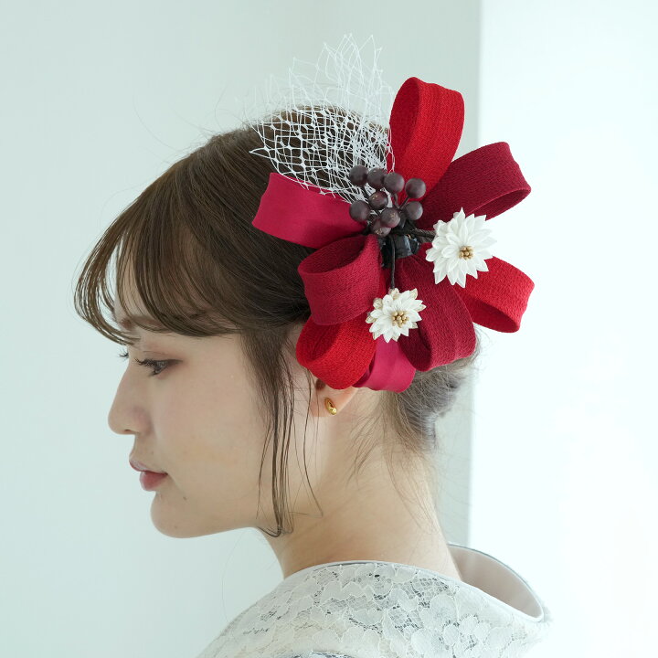 楽天市場】【髪飾り リボンヘッドドレス風コーム】 ヘアアクセ つまみ 