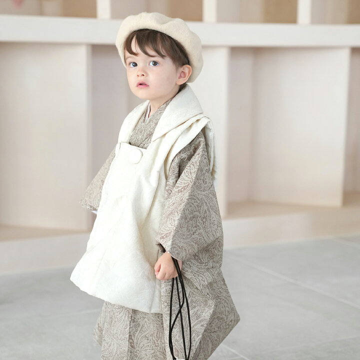 楽天市場】【utatane 七五三 着物 3歳 男の子 被布セット ジャガード 