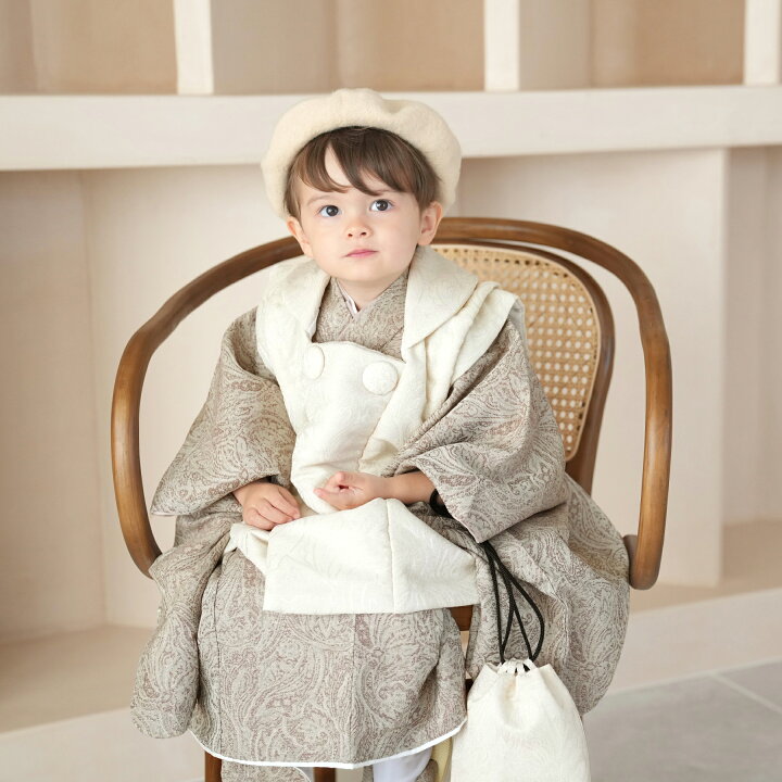 楽天市場】【utatane 七五三 着物 3歳 男の子 被布セット ジャガード 