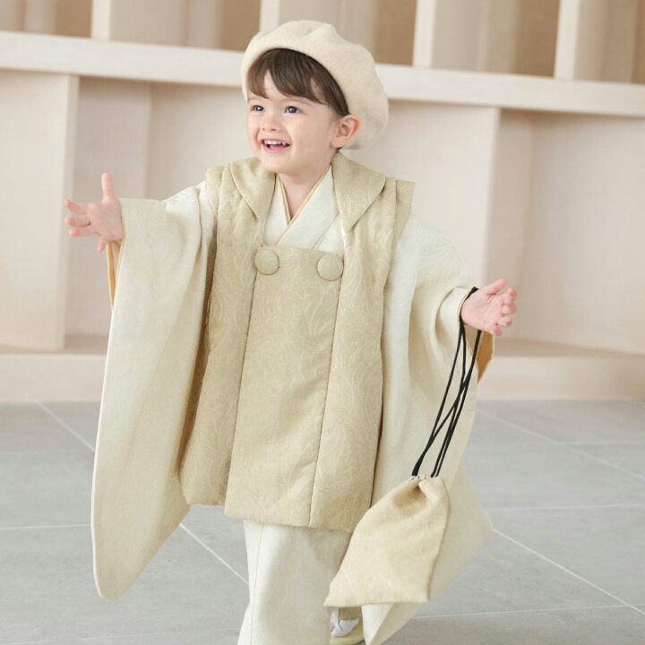 楽天市場】【utatane 七五三 着物 3歳 男の子 被布セット ジャガード 