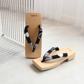 【ニコアンティーク 高級桐下駄 有松絞り鼻緒 メンズ LLサイズ 右近 白木】男性 男下駄 25.5〜27.0cm 大きいサイズ 単品 国産 日本製 徳島の下駄職人さんと滋賀の鼻緒職人さんの手仕事 ひとつひとつ表情が異なるあなただけの1点物