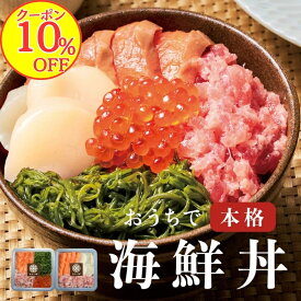 【10％OFFクーポン！】漁師めし 海鮮詰合せ 豪華5種　海鮮丼 1人前たっぷり90g×2人前～8人前　ブランドサーモン 南三陸サーモン(銀鮭) 北海道/三陸産いくら 三陸産ホタテ 太平洋マグロ 宮城県産めかぶ ギフト お歳暮 お中元 冷凍 お刺身 手巻き寿司