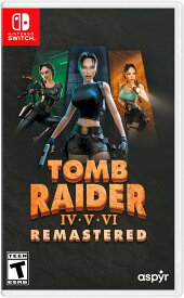 【新品】Tomb Raider IV-VI Remastered Starring Lara Croft（トゥームレイダー 4-6 リマスター）- Nintendo Switch/北米版 日本版Switchでプレイ可