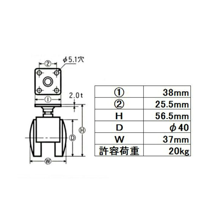 楽天市場】【大人気】 ナイロンキャスター プレートタイプ ストッパー  