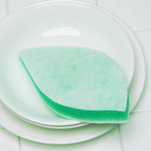 森と…暮らす 葉っぱの形 キッチンスポンジ がんこ本舗 食器洗い スポンジ 傷つけない おしゃれ かわいい 日本製