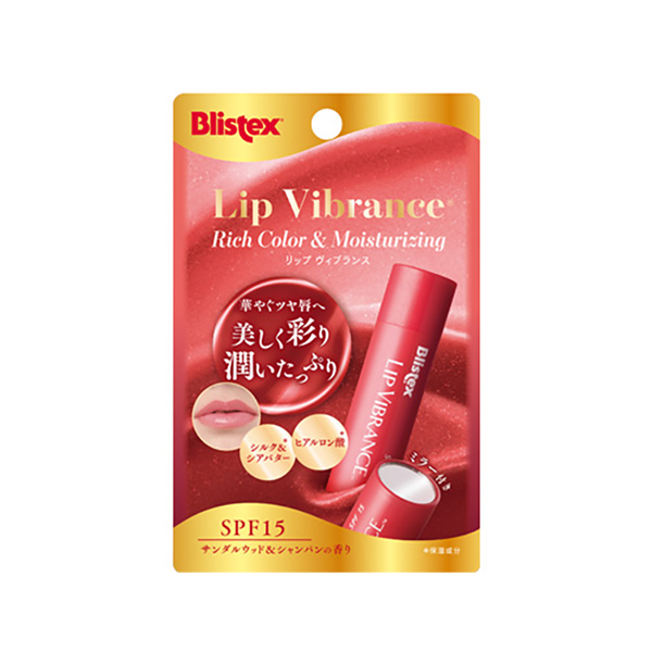 『メール便可』ブリステックス Blistex リップクリーム 色づく、輝く、潤う！カラーもケアもこれ1本 ブリステックス リップヴィブランス Blistex Lip Vibrance [リップスティック リップクリーム 唇 保湿 うるおい 乾燥対策 紫外線対策 プレゼント かわいい]