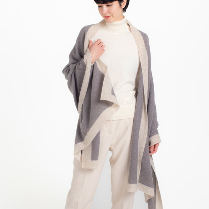 楽天市場】【UTO|小物】天使のストール 額縁配色(200cm×78cm) カシミヤ 