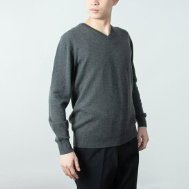 【UTO メンズ】 ベビーカシミヤ Vネック セーター カラー 6色 最高級カシミア カシミヤ100% 日本製