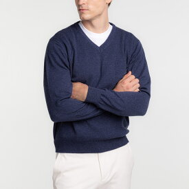 【UTO メンズ】 Vネック （深） セーター カラー 25色 最高級カシミア カシミヤ100% 日本製