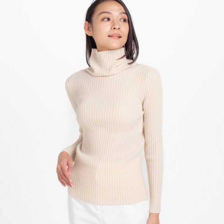 楽天市場】【UTO レディース】 リブ タートルネック プルオーバー  