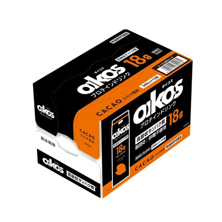 楽天市場】オイコス プロテインドリンク カカオ 240ml x 12本 乳飲料 