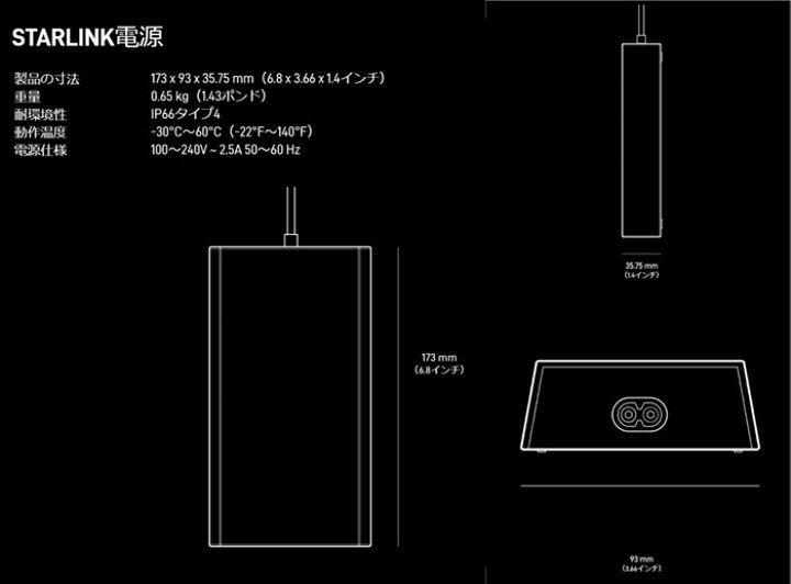 楽天市場】SpaceX スターリンク アンテナ本体 v4 Wi-Fi 地震・防災用品  