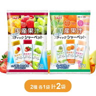 【エントリーでP7倍 9日20時~】しんこう 国産果汁スティックシャーベット アソート 各1袋 計2袋