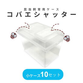 カブトムシ クワガタ まとめ買い コバエシャッター 小 10個セット シーラケース 昆虫飼育ケース 230×153×173mm