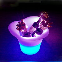 光るアイスペール大いボトルもOKワインクーラー/氷入れ/バケツ/アイスバケツ/光る/LED/アイスペール/ワインクーラー/光るアイスバケツ