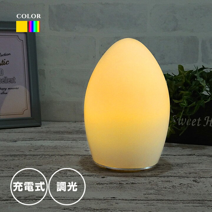 LEDライト付き卵型ボトルディスプレイ （テーブルライト EGG LIGHT 