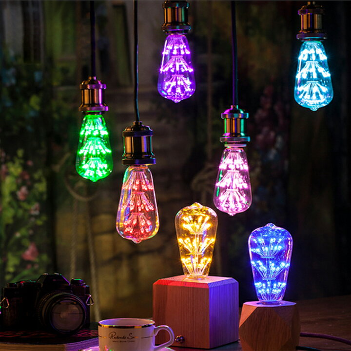 楽天市場】エジソン電球 エジソンバルブ 花形 ST64 バルブ LED 