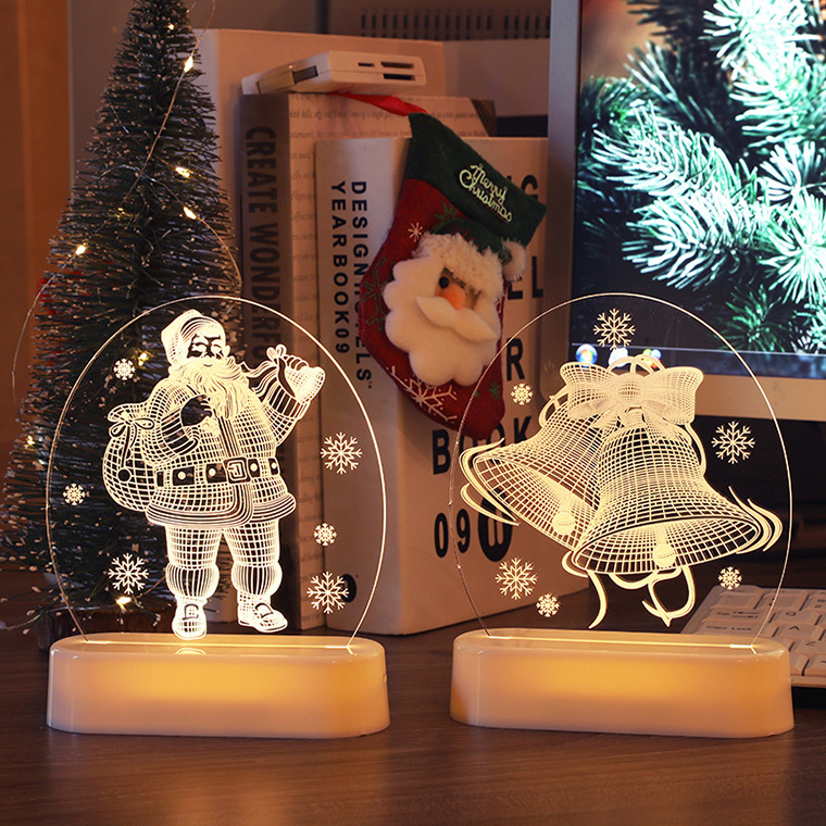 楽天市場】クリスマス 飾り 3D プレート LED ライト イルミネーション