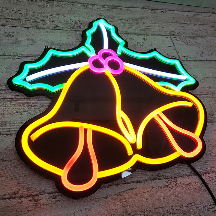 楽天市場】LED ネオンサイン 屋内用 ベル 鈴 ネオンライト ネオン管  