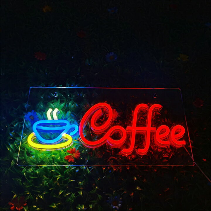 楽天市場】LED ネオンサイン コーヒー coffee 喫茶店 USB電源 ネオン 
