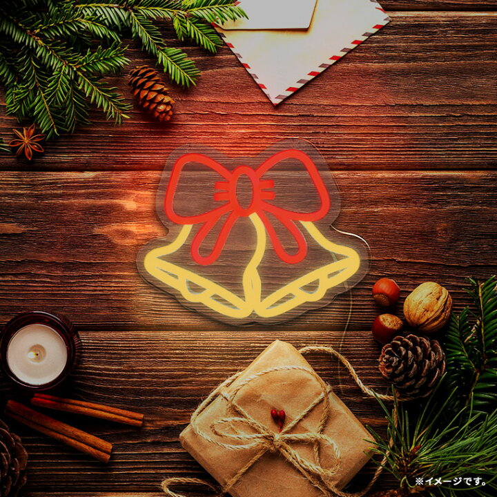 楽天市場】LED ネオンサイン ベル 鐘 鈴 BELL リボン ロングケーブル  