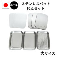 先着100名様【20%OFF】抽選で100%Pバック ★訳あり★ 燕三条 10点セット ステンレス 蓋付き キッチン バ…