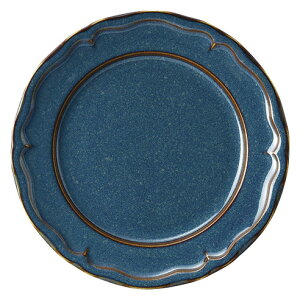 色釉薬 業務用 【 クリスタ 更紗 19cmケーキ 】 ホテル レストラン カフェ 食器 ケーキ 陶磁器 磁器 カネスズ 美濃焼 丸 洋食 ケーキ皿 プレート 皿 テーブルウェア キッチン レリーフ 中皿 丸