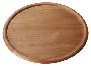 木製品 ライトブラウン 23cmラウンドプレート 業務用 ピザプレート 木のプレート カフェ 盛皿 キッチン雑貨
