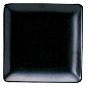 角 業務用 【 角皿シリーズ 黒マット 25cm四角皿 】 ホテル レストラン カフェ 業務用食器 食器 磁器 陶磁器 カネスズ 美濃焼 浅皿 プレート 洋食 テーブルウェア キッチン 黒 マット 四角 角皿