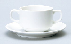 業務用食器 ダイヤセラムホワイト スタック両手受皿 お値内価格のスタンダードシリーズ ホテル レストラン カフェ アウトレット込み