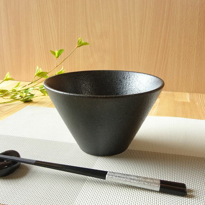 楽天市場】ブラック 黒 カレーうどん どんぶり 16.5cm スリム ラーメン 