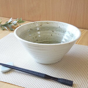 うどん そば どんぶり 鉢里粉引緑麺鉢ラーメン鉢 器 おしゃれ オシャレ 食洗機対応 キッチン用品 食器 業務用 中華 麺類 丼