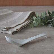 ロングチャーハンレンゲ（強化磁器）白 業務用 れんげ ラーメン オシャレ おしゃれ 磁器 らーめん 中華 …