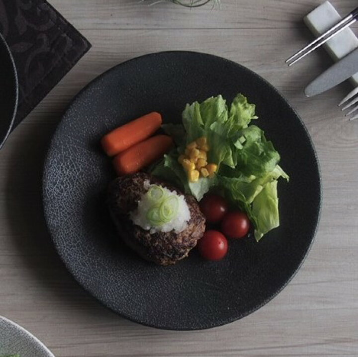 楽天市場】プレート 皿 墨縅 25cm 洋食器 中皿 洋食 レストラン 