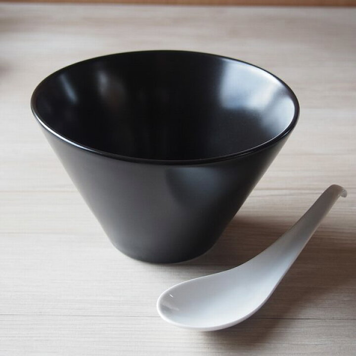 楽天市場】マットブラック 16.5cmスリムラーメンボウル黒 どんぶり 