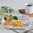 仕切りランチプレート 軽量強化磁器 23cm 3つ仕切り角丸ランチプレート Sサイズ 白 ホワイト 食器 皿 お皿 ランチプレート ワンプレート お子様ランチ 仕切り皿 朝食 昼食