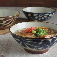 やちむん風 琉球 唐草 6.5寸 そば丼 ラーメン丼 るり/ヌキ/サビ ソーキそば 沖縄そば ラーメン鉢 器 おし…