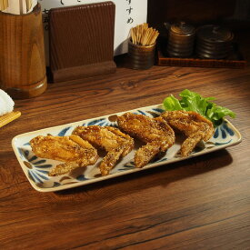 やちむん風 さんま皿 長角皿 29.5cm 琉球てぃーだ 長皿 沖縄 南国 かりゆし 和食器 オシャレ 賑やか おしゃれ プレート 安い 食器 鉢 お皿 美濃焼 模様 手羽先