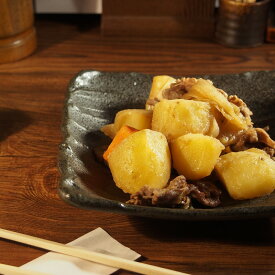 角深皿 荒削ぎ 17cm 黒結晶 浅鉢 肉じゃが 煮物 サラダ 揚げ物 唐揚げ 四角皿 黒 居酒屋 居酒屋メニュー おうち居酒屋 四角の皿 和食器 食器 和風