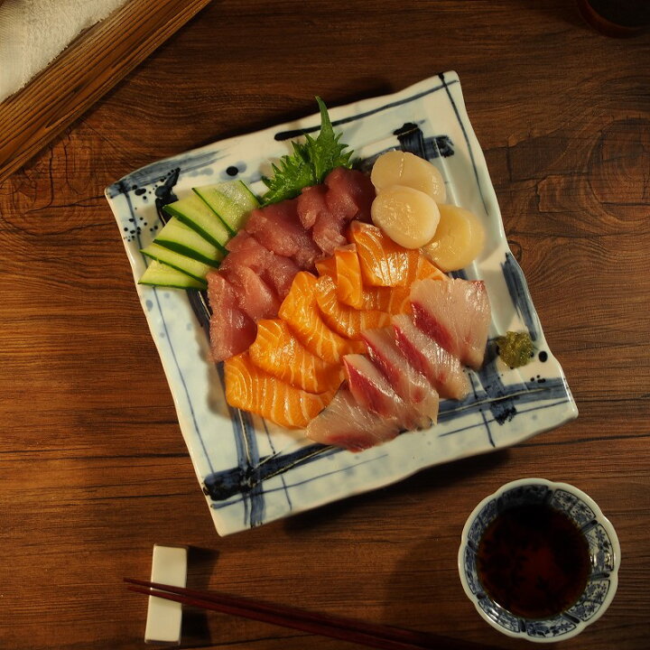 楽天市場】角皿 20cm ゴス格子 恵方巻き 節分 皿 刺身皿 寿司皿 刺身の 