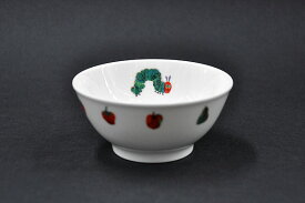 はらぺこあおむし10cmライスボール(THE VERY HUNGRY CATERPILLAR)[強化磁器][子供食器][ニッコー][NIKKO][日本製]お祝/御祝/プレゼント/ギフト/贈り物誕生日/出産/離乳食/おすすめ/かわいい/人気/絵本/【在庫限り】