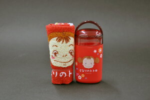 となりのトトロおしぼりセット(おしぼりタオル・おしぼりケース) メイ_ランチシリーズ手拭きタオル/ハンカチタオル/ハンドタオル/かわいい/抗菌/お手拭き/日本製