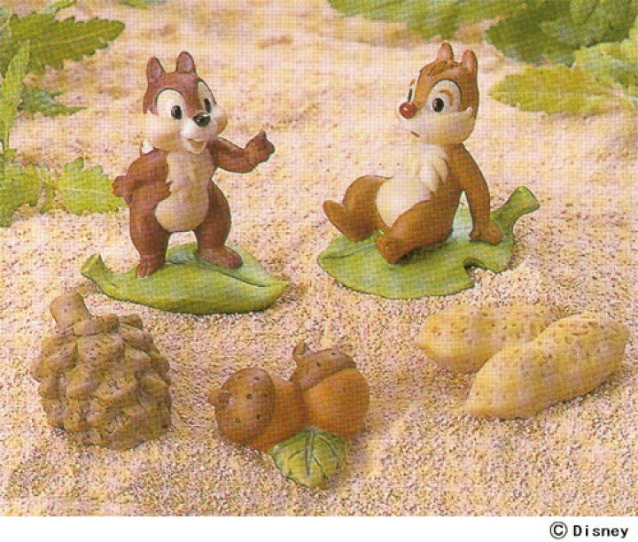 楽天市場 ディズニーキャクター箱庭フィギュアセットチップ デール わたしの器