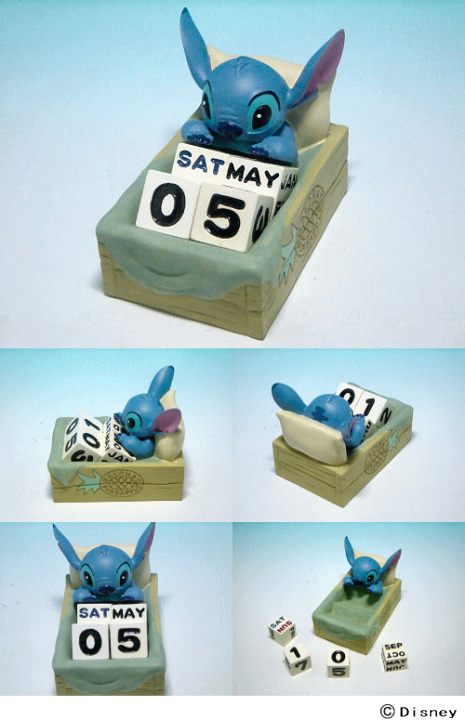 2003年製 レア★リロ＆スティッチ ハンモック ヤシの木 フィギュア 腕時計 2003年製 レア☆リロ＆スティッチ ハンモック ヤシの木 フィギュア