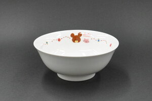 くまのがっこうジャッキーとねこラーメン丼【日本製】ラーメン鉢/どんぶり/そば丼/うどん/麺丼/子供/キッズ/食器/大人/会社/御祝/内祝/誕生日/記念/入学/入園/プレゼント/ギフト/贈り物/クリ